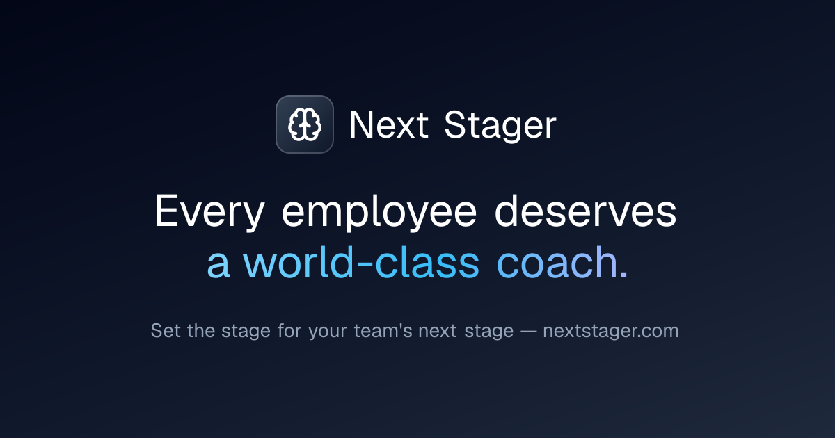 Next Stager — Set the stage for your team's next stage